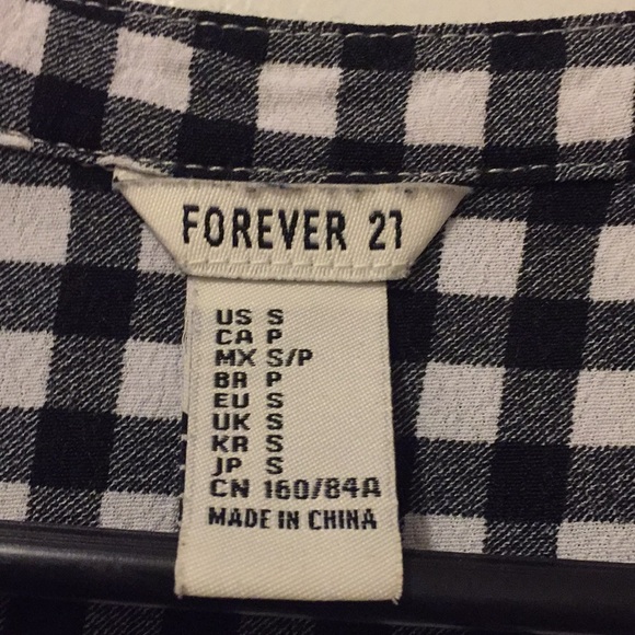 Black and White Gingham Summer Dress - Forever 21 - Picture 2 of 5